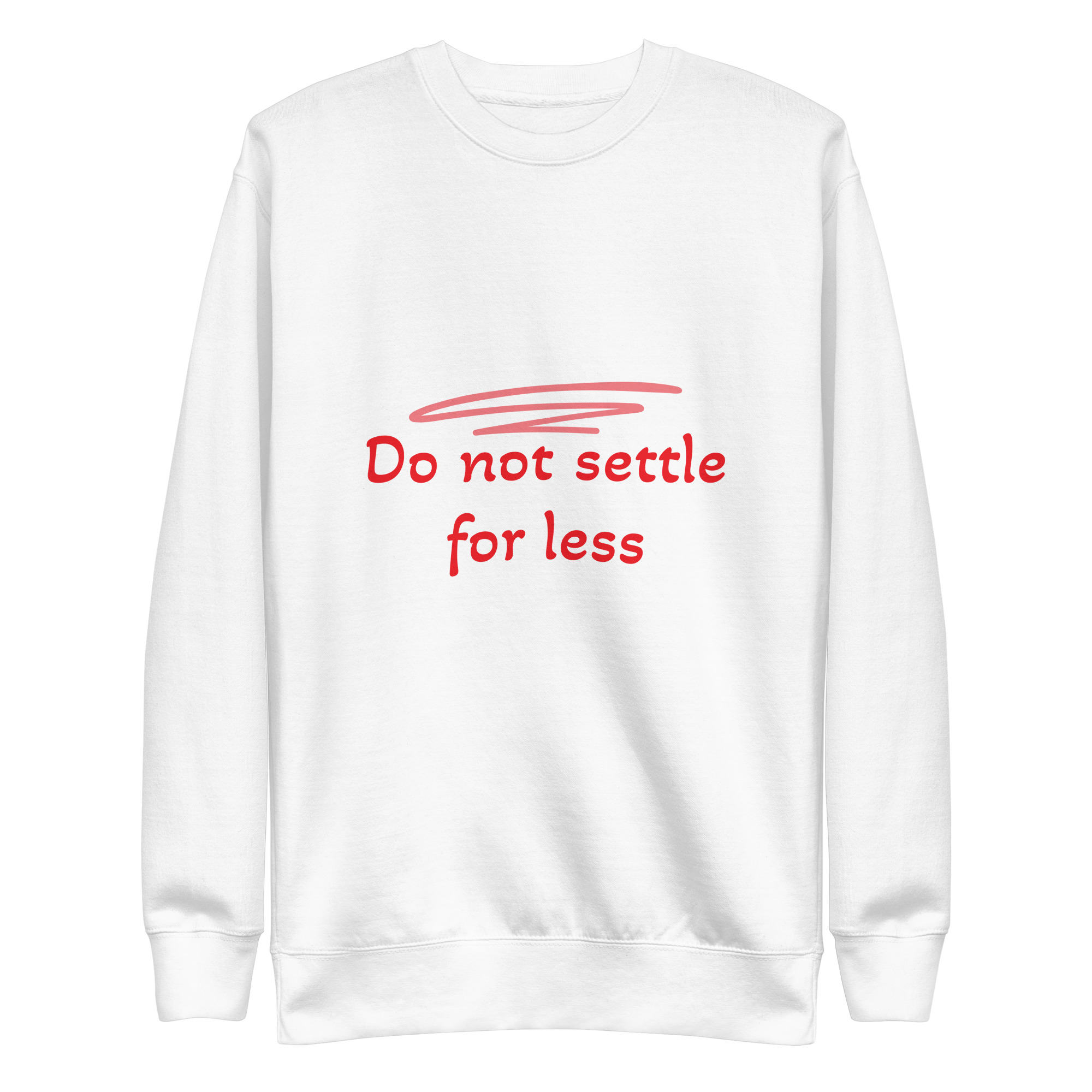 unisex-premium-sweatshirt-white-front-689a0d624dd1c.jpg Unisex Premium Sweatshirt - Image 1