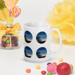 White glossy mug