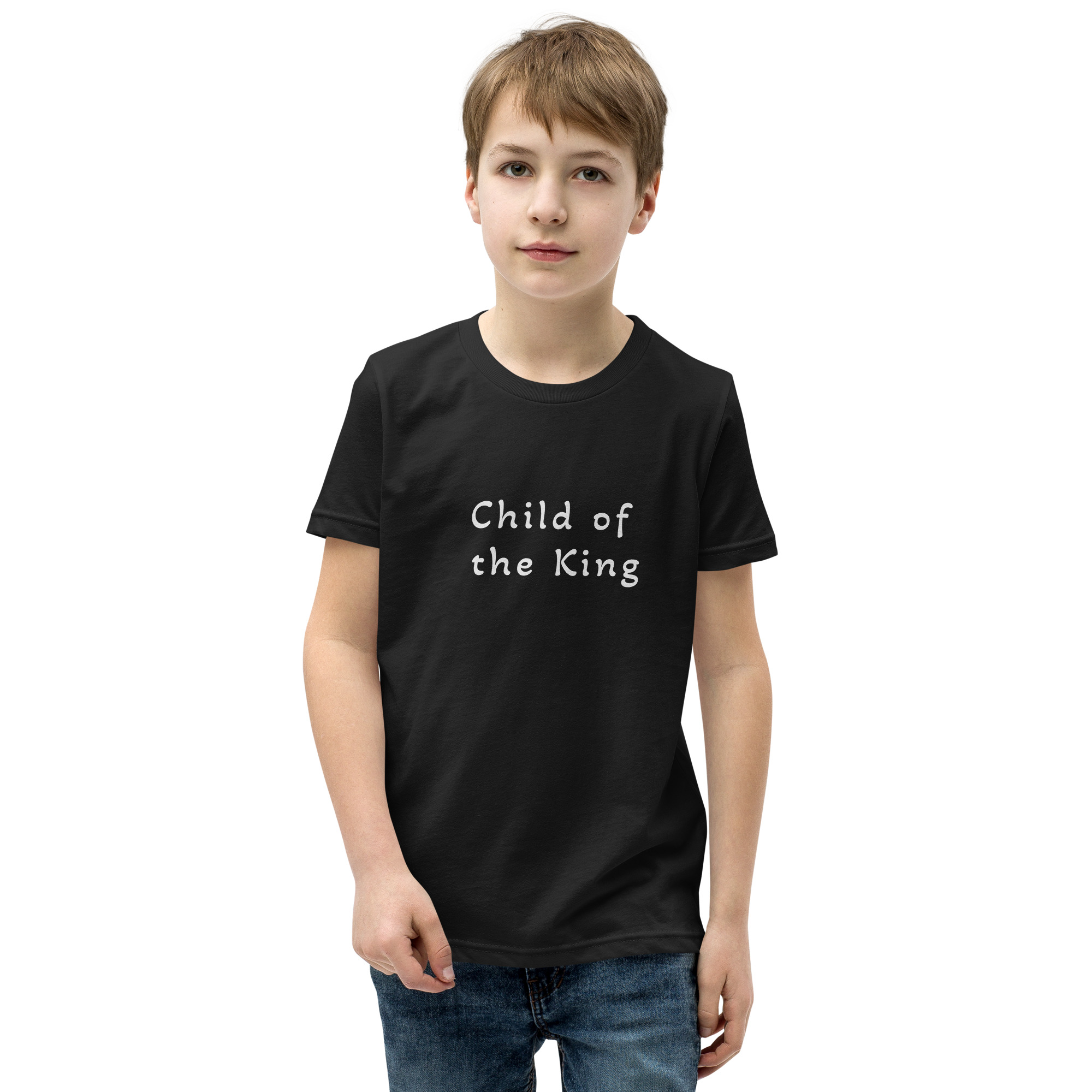 youth-staple-tee-black-front-689a53e9c2592.jpg Youth Short Sleeve T-Shirt - Image 1